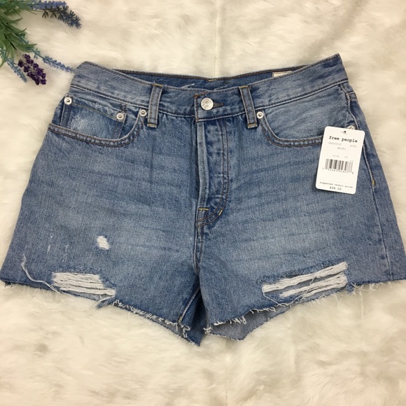 Free People Pants - NWT Free People Sophia Waves Jean Shorts size 28